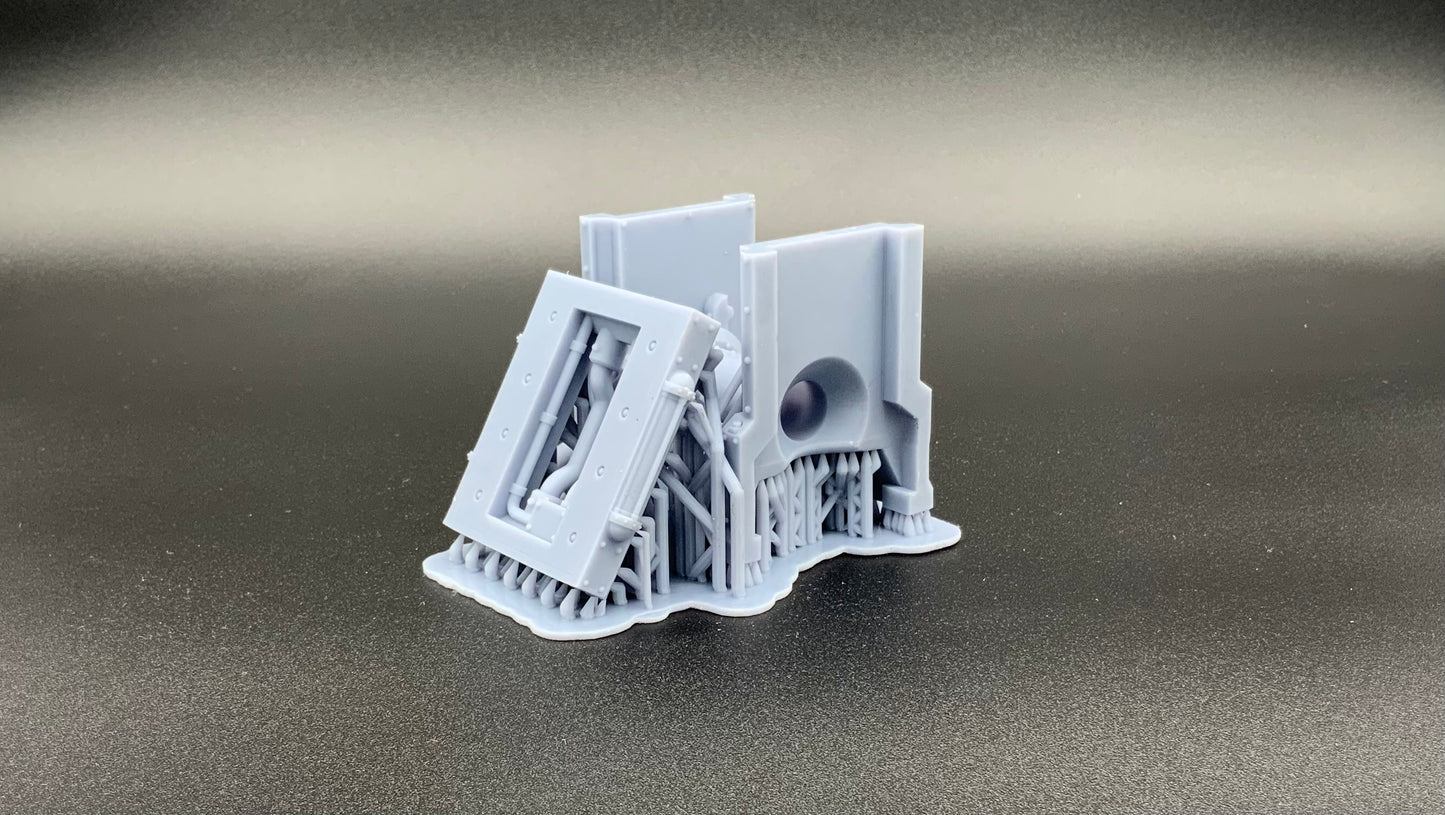 Zone Mortian, Piped Wall Single Section