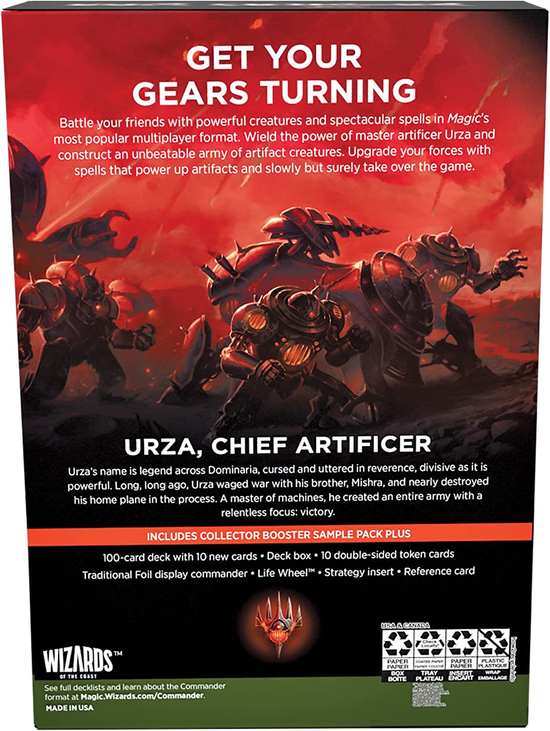 Magic The Gathering, TCG, The Brothers War, Commander Deck, Urza’s Iron Alliance