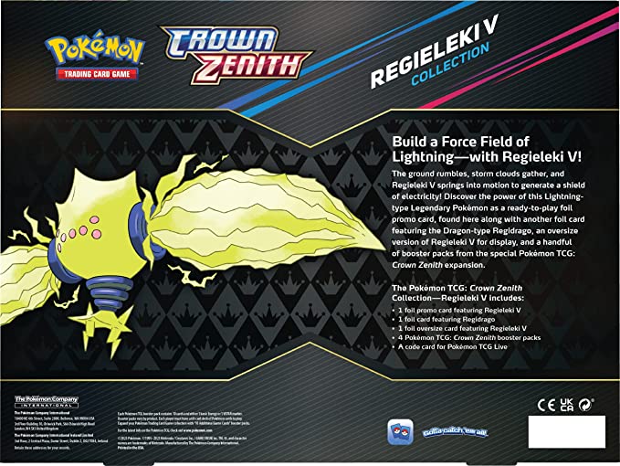 Pokémon, TCG, Crown Zenith, Regieleki V, Collection.