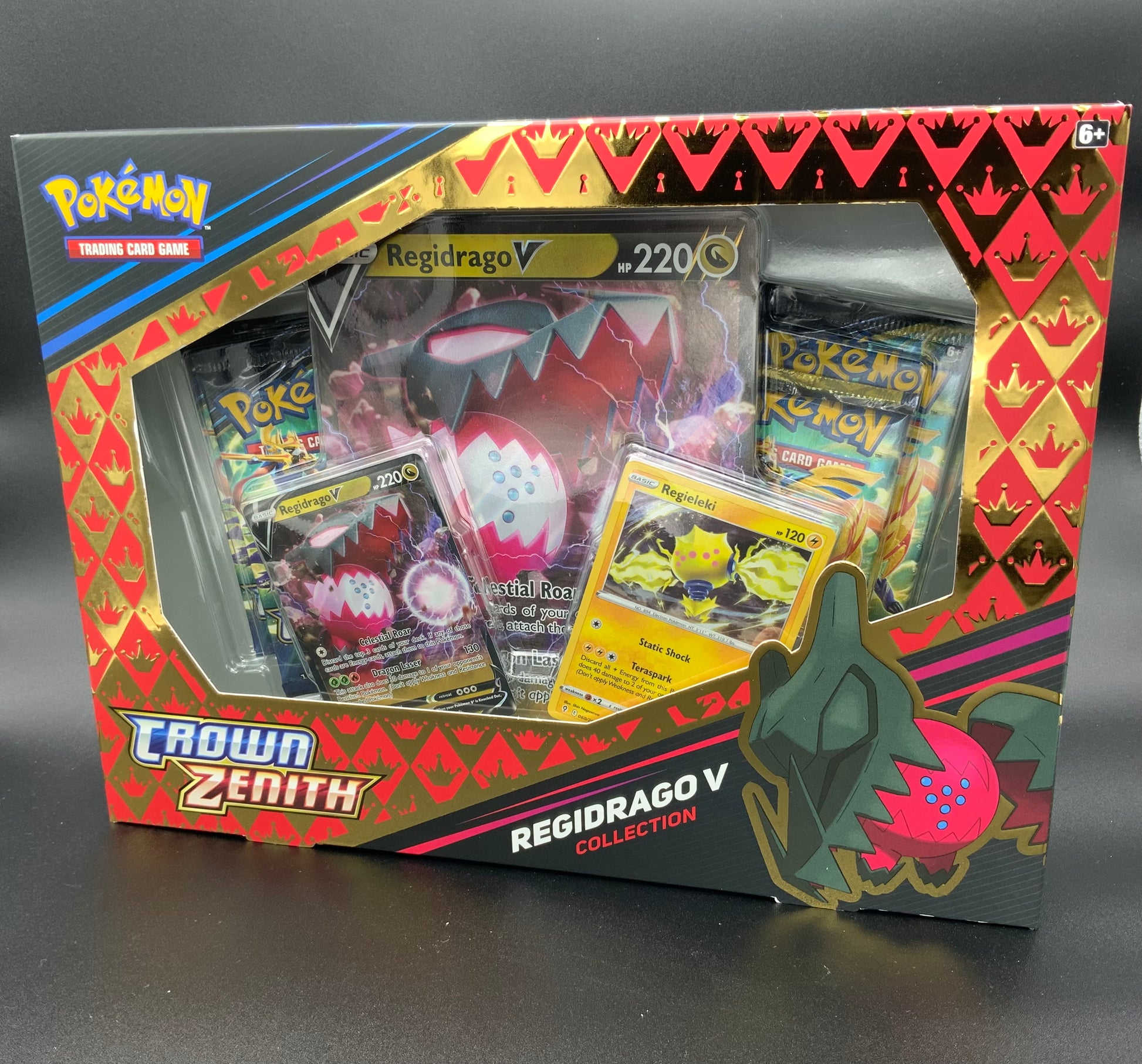 Pokmon, TCG, Crown Zenith, Regidrago V, Collection. Dark Millennium Pokmon, TCG, Crown Zenith, Regidrago V, Collection. Dark Millennium